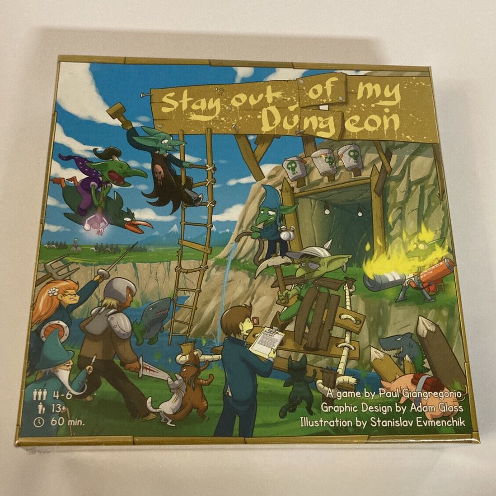 Stay Out of My Dungeon by 2 Handsome Games Kickstarter Strategy New Sealed